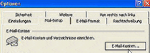 klicken dann auf E-Mail-Konten